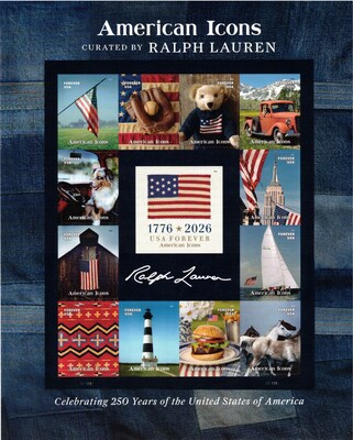 USPS American Icons Forever Stamps, 13 Postage Stamps (FOR-AMERICON-20)