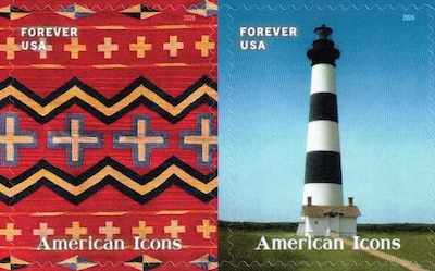 USPS American Icons Forever Stamps, 13 Postage Stamps (FOR-AMERICON-20)