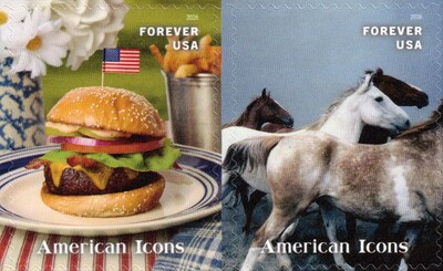 USPS American Icons Forever Stamps, 13 Postage Stamps (FOR-AMERICON-20)