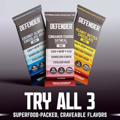 Defender Gluten Free Coconut Almond Chocolate Chip Nutrition Bar, 1.55 oz., 12 Bars/Box (E0044DB01AC)
