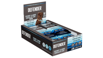 Defender Gluten Free Coconut Almond Chocolate Chip Nutrition Bar, 1.55 oz., 12 Bars/Box (E0044DB01AC)