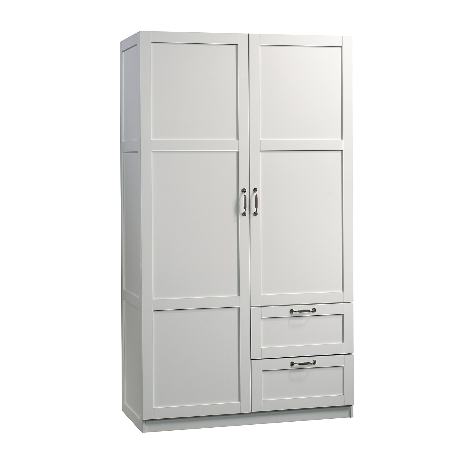 Sauder Select 71H Storage Armoire, 2 Drawers, White (420495)
