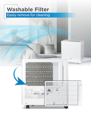 Black & Decker 50-Pint Portable Dehumidifier, 2-Speed, Covers up to 4500 Sq. Ft., White (BDM50WCDA)