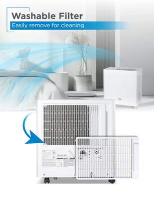 Black & Decker 36-Pint Portable Dehumidifier, 2-Speed, Covers up to 3000 Sq. Ft., White (BDM36WCDA)