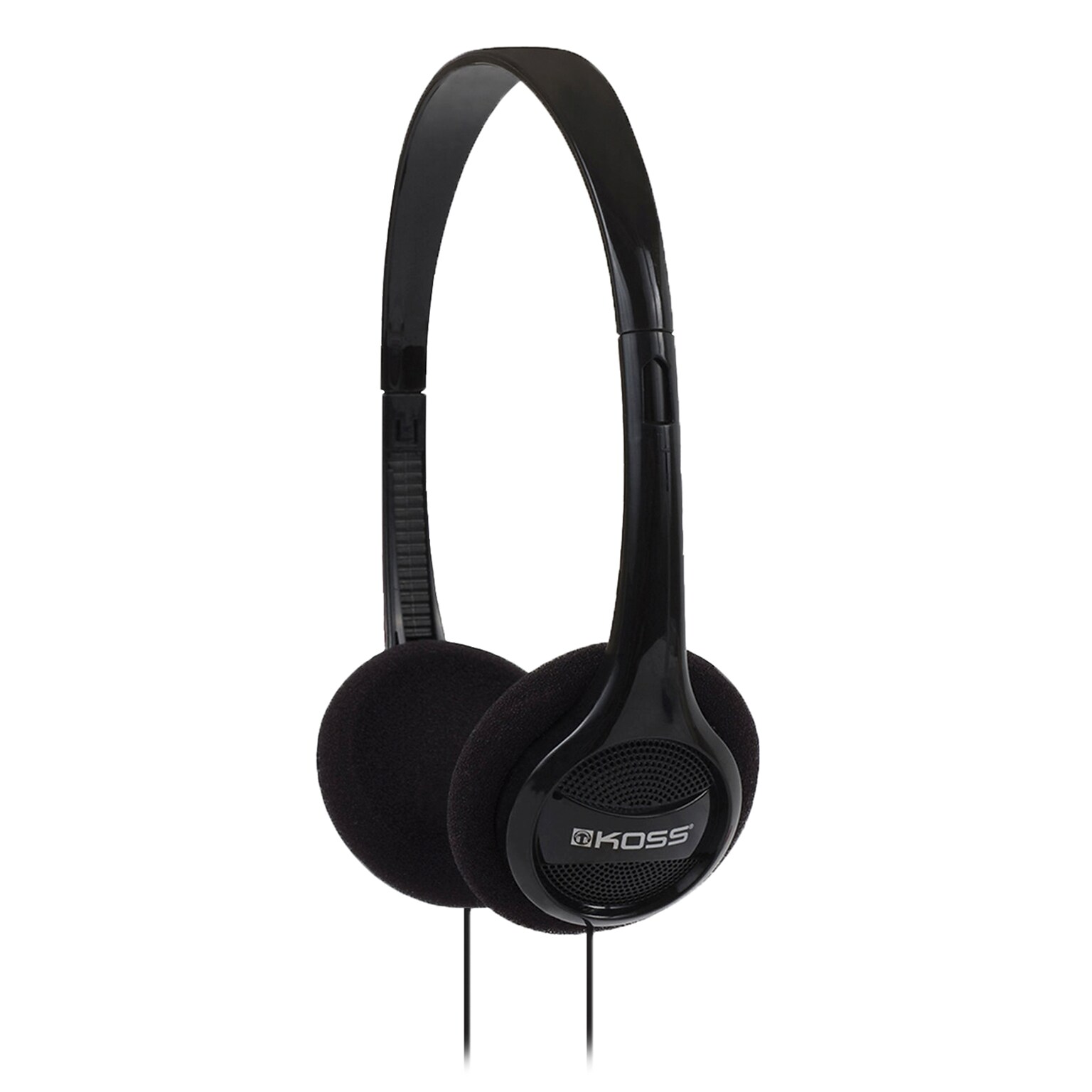 Koss On-Ear Lightweight Headphones with 3.5-mm Connector & Dual-Entry Cord, 60-Pack, Black (KPH7)