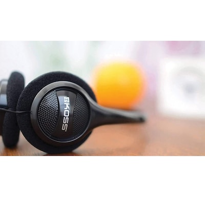 Koss On-Ear Lightweight Headphones with 3.5-mm Connector & Dual-Entry Cord, 60-Pack, Black (KPH7)
