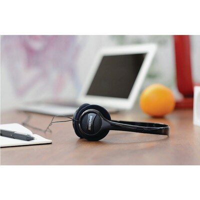 Koss On-Ear Lightweight Headphones with 3.5-mm Connector & Dual-Entry Cord, 24-Pack, Black (KPH7)