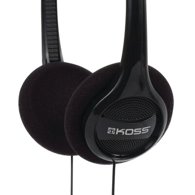 Koss On-Ear Lightweight Headphones with 3.5-mm Connector & Dual-Entry Cord, 24-Pack, Black (KPH7)