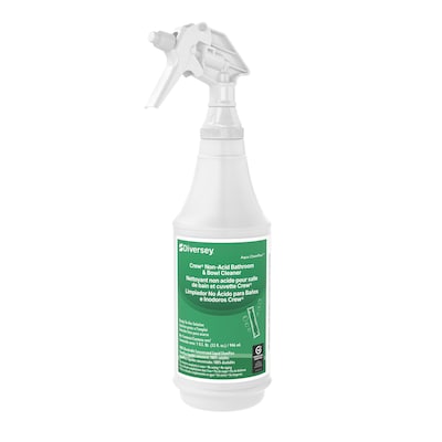 Aqua ChemPacs Non-Acid Bath & Bowl Cleaner 32 oz. Spray Bottle with Trigger, White/Green (9320259))