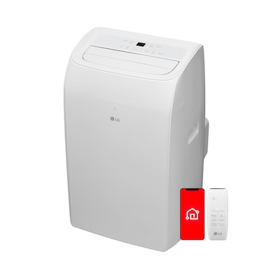 LG ThinQ 115-Volt 14000 BTU (10200 BTU DOE) Portable Air Conditioner with Remote, WiFi Enabled, White (LP1025WSSM)