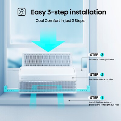 Hisense 115-Volt 10000 BTU Window Air Conditioner with Remote, WiFi Enabled, White (AALW10TW26)