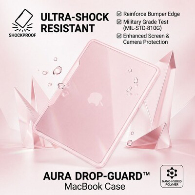 Techprotectus Ultra light case for Macbook Neo 13" 2026, Pink (TP-HPK-NEO)