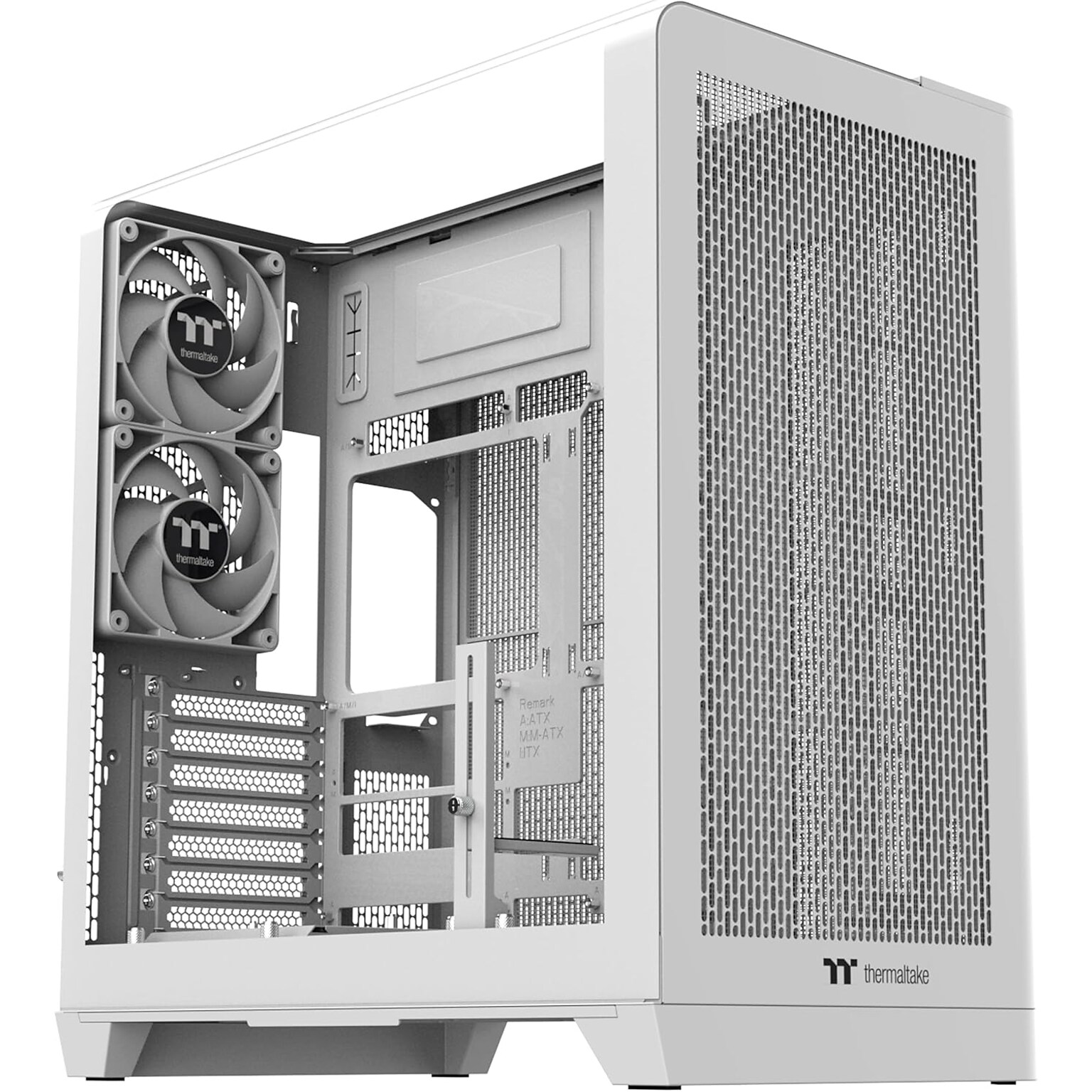 Thermaltake View 390 Air ATX Mid Tower Computer Case, Snow (CA-11F-00M6WN-00)