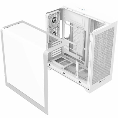 Thermaltake View 390 Air ATX Mid Tower Computer Case, Snow (CA-11F-00M6WN-00)