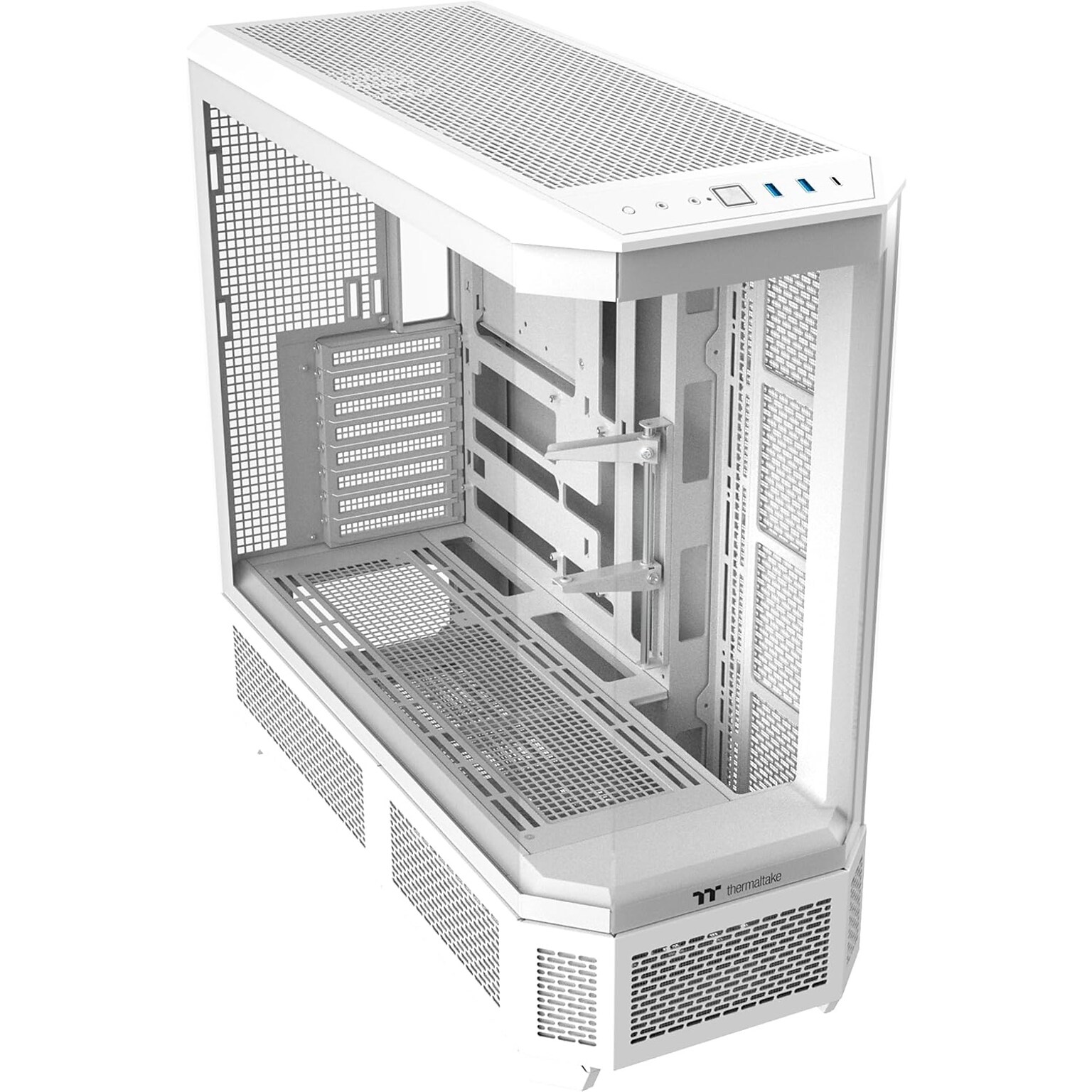 Thermaltake View E-ATX Full Tower Computer Case, Snow (CA-11H-00F6WN-00)