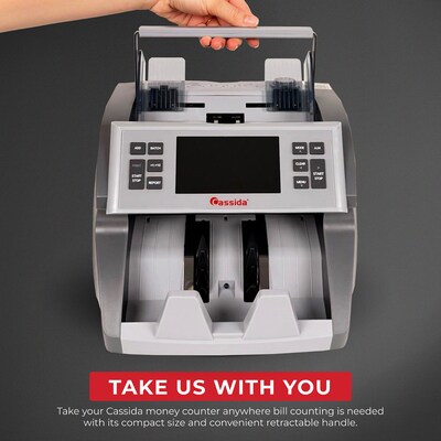 Cassida CRS7500 Cash Counting Machine, Gray (CRS7500)