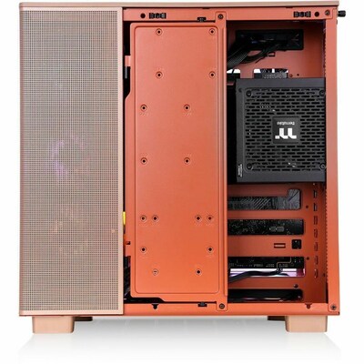 Thermaltake View 380 XL TG ARGB ATX Mid-Tower Computer Case, Gravel Sand (CA-11E-00MGWN-00)