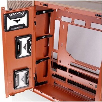 Thermaltake View 380 XL TG ARGB ATX Mid-Tower Computer Case, Gravel Sand (CA-11E-00MGWN-00)
