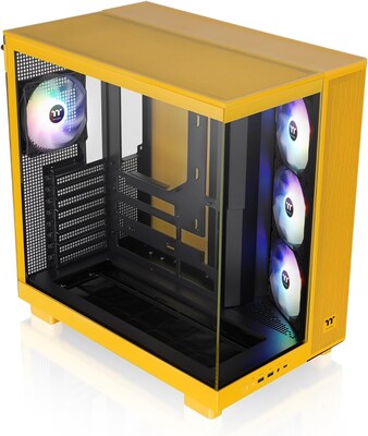 Thermaltake View 380 XL TG ARGB ATX Mid-Tower Computer Case, Bumblebee (CA-11E-00M4WN-00)