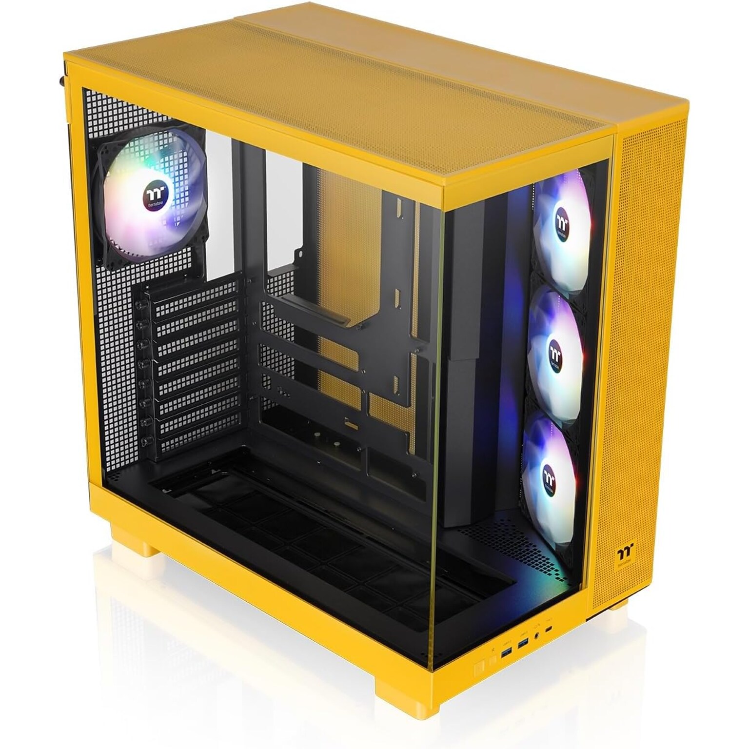 Thermaltake View 380 XL TG ARGB ATX Mid-Tower Computer Case, Bumblebee (CA-11E-00M4WN-00)