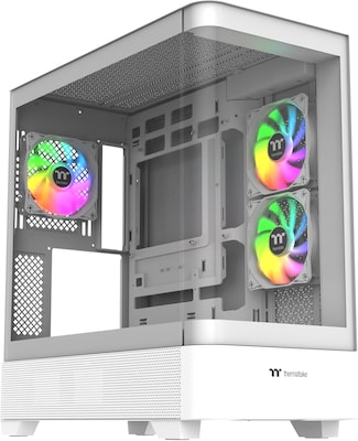 Thermaltake View ATX Mid-Tower Computer Case, Snow (CA-11G-00M6WN-00)