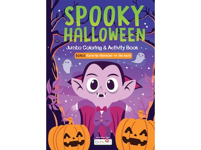 bendon Spooky Halloween Jumbo Coloring Book, 64 Pages (62445)