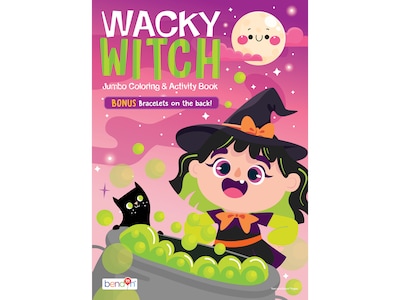 bendon Wacky Witch Jumbo Coloring Book, 64 Pages (54687)