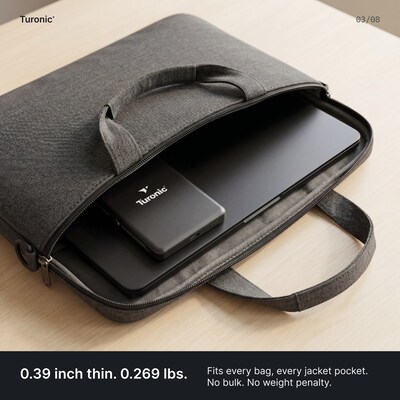 Turonic Magnetic Wireless Power Bank, 20W, Black (PB1)