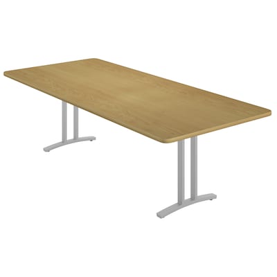 Correll Curvature 96W x 42D Conference Table, Fusion Maple (CC4296R-16-14-16)