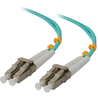 Alogic 32.81 ft LC Network Cable, Male, Aqua (LCLC-10-OM3)