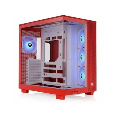 Thermaltake View 380 XL TG ARGB ATX Mid Tower Computer Case, Flaming Orange (CA-11E-00MRWN-00)