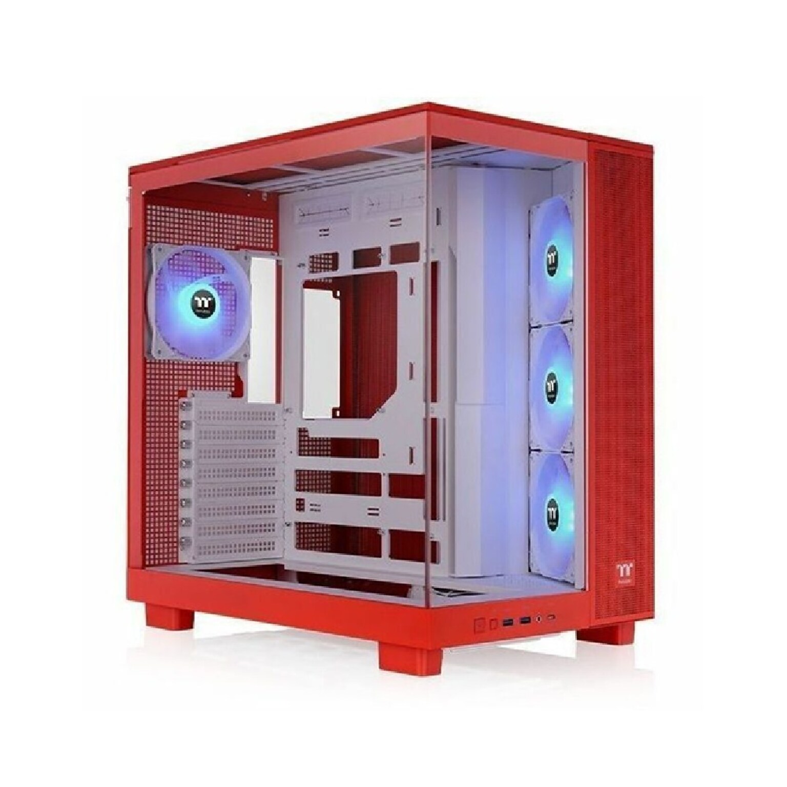 Thermaltake View 380 XL TG ARGB ATX Mid Tower Computer Case, Flaming Orange (CA-11E-00MRWN-00)