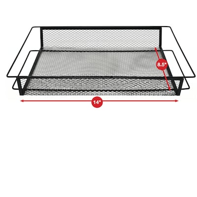 Excello Brands 5-Shelf Metal Rolling Utility Cart, Black (OSO-MTL5CRT-BLK)