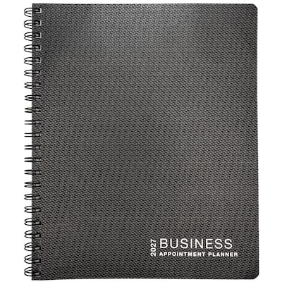 2027 Excello Brands 8.5 x 11 Weekly & Monthly Appointment Book, Paperboard Cover, Black (ORY27-APP811-BK)