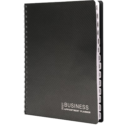 2027 Excello Brands 8.5 x 11 Weekly & Monthly Appointment Book, Paperboard Cover, Black (ORY27-APP811-BK)