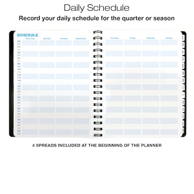 2027 Excello Brands 8.5" x 11" Weekly & Monthly Appointment Book, Paperboard Cover, Black (ORY27-APP811-BK)