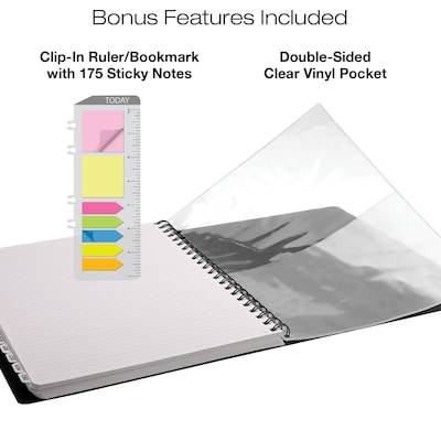 2027 Excello Brands 8.5" x 11" Weekly & Monthly Appointment Book, Paperboard Cover, Black (ORY27-APP811-BK)