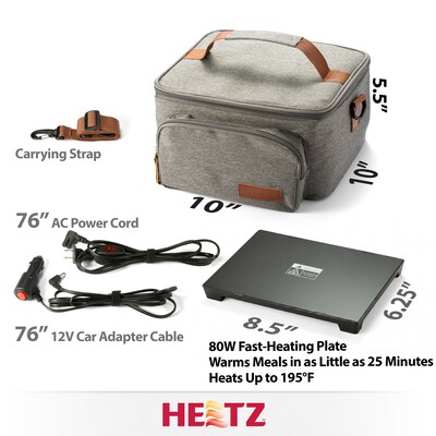 Victor Technology Heetz Insulated Lunch Bag, Gray (HTZ500)