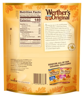 Werther's Original Caramel Apple Soft Caramels, 8.57 Oz. (SUL532302)