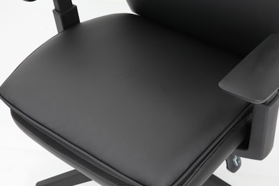 Boss Office Products Ergonomic Vinyl Swivel Executive Chair, Black (B730-BK)