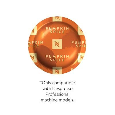 Nespresso Pumpkin Spice Ground Professional Capsules, Espresso Roast, 50/Box (8642.84)