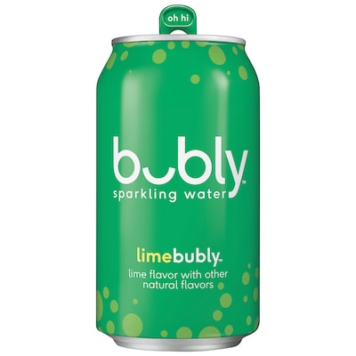 Bubly Lime Flavor Sparkling Seltzer Water, 12 fl. oz., 8 Cans/Carton