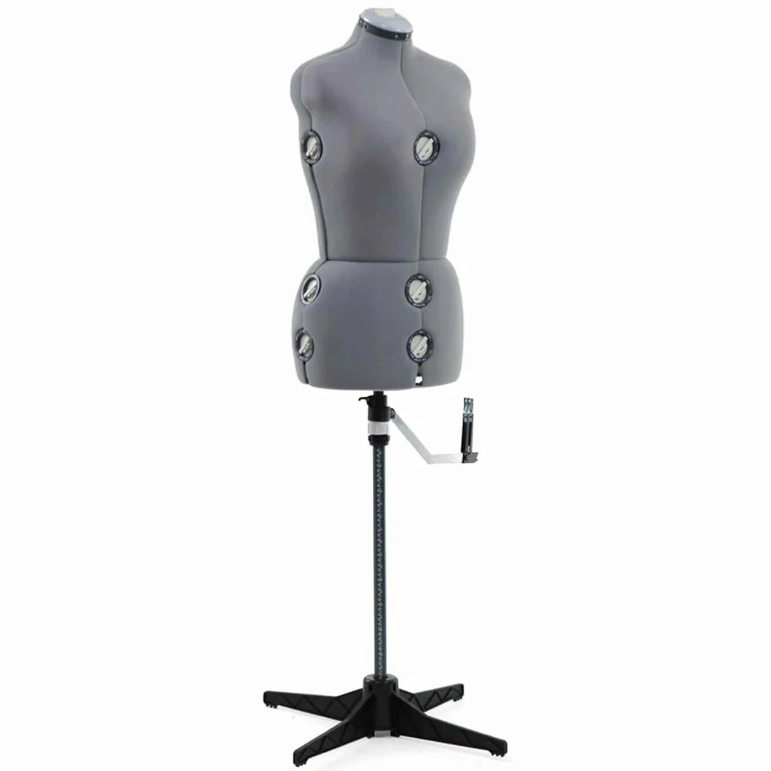 Singer Adjustable Dress Form, Foam-Backed Fabric (DF151ML_GR)