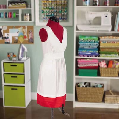 Singer Adjustable Dress Form, Flannel (DF150SM_RD)