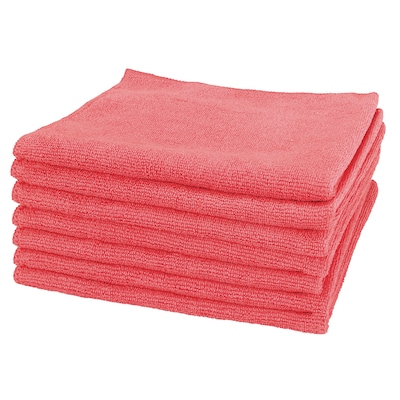 Hospeco Heavy-Duty Microfiber Multipurpose Cloths, 12 x 12, Red, 12 Cloths/Pack (MFC3001212RD)