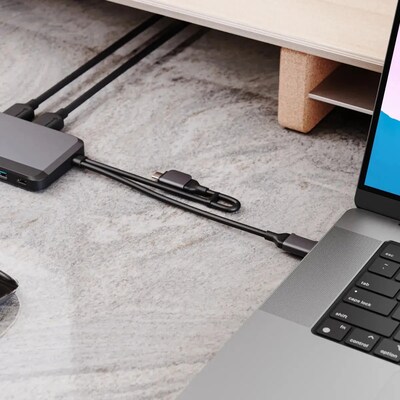 ALOGIC Portable Dock for Mac Universal Docking Station for Apple MacBook and iPad Pro Laptop (U2CXH-DGR)