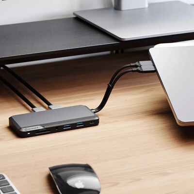 ALOGIC Portable Dock for Mac Universal Docking Station for Apple MacBook and iPad Pro Laptop (U2CXH-DGR)