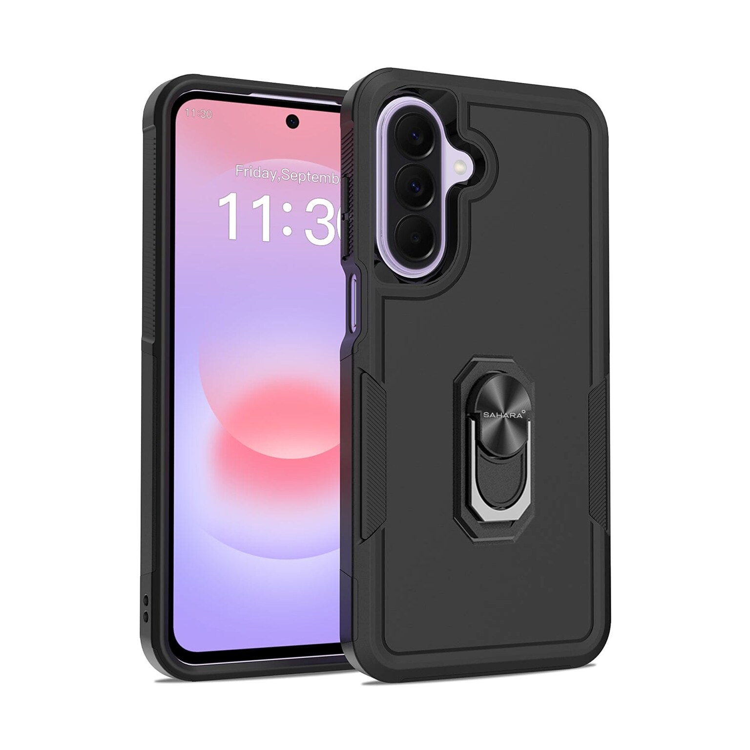 SaharaCase Raider Series Case for Galaxy A27, Shock-Absorbing, Built-In Kickstand, (CP01101)