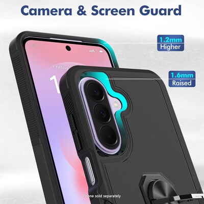 SaharaCase Raider Series Case for Galaxy A27, Shock-Absorbing, Built-In Kickstand, (CP01101)