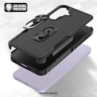 SaharaCase Raider Series Case for Galaxy A27, Shock-Absorbing, Built-In Kickstand, (CP01101)